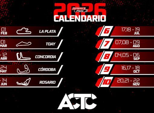 ESTÁN CONFIRMADOS LOS PRIMEROS CINCO ESCENARIOS DEL CALENDARIO 2026